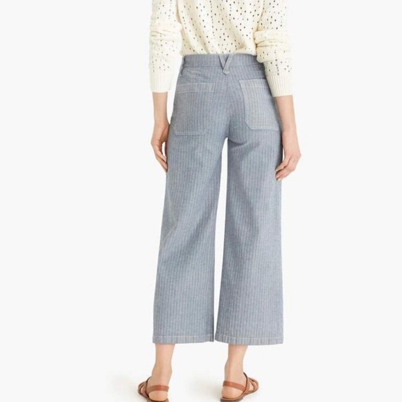 J.Crew Point Sur wide leg cropped trousers 28. Dark green - Picture 15 of 15
